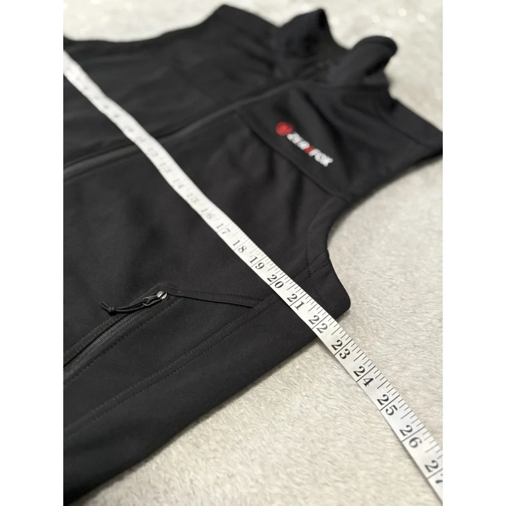 The North Face Vest‎ Mens Large Black WindWall Softshell Full Zip Logo